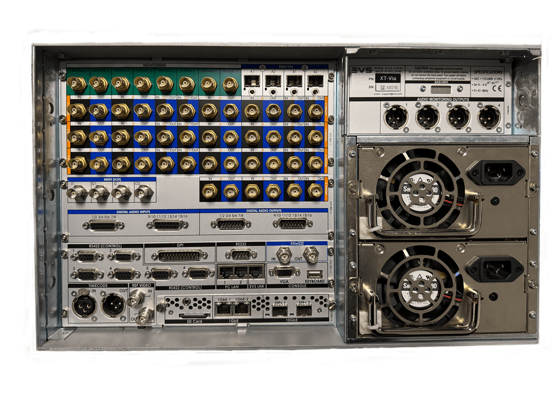 EVS XT VIA 12 Channel SSM 12x1800GiG