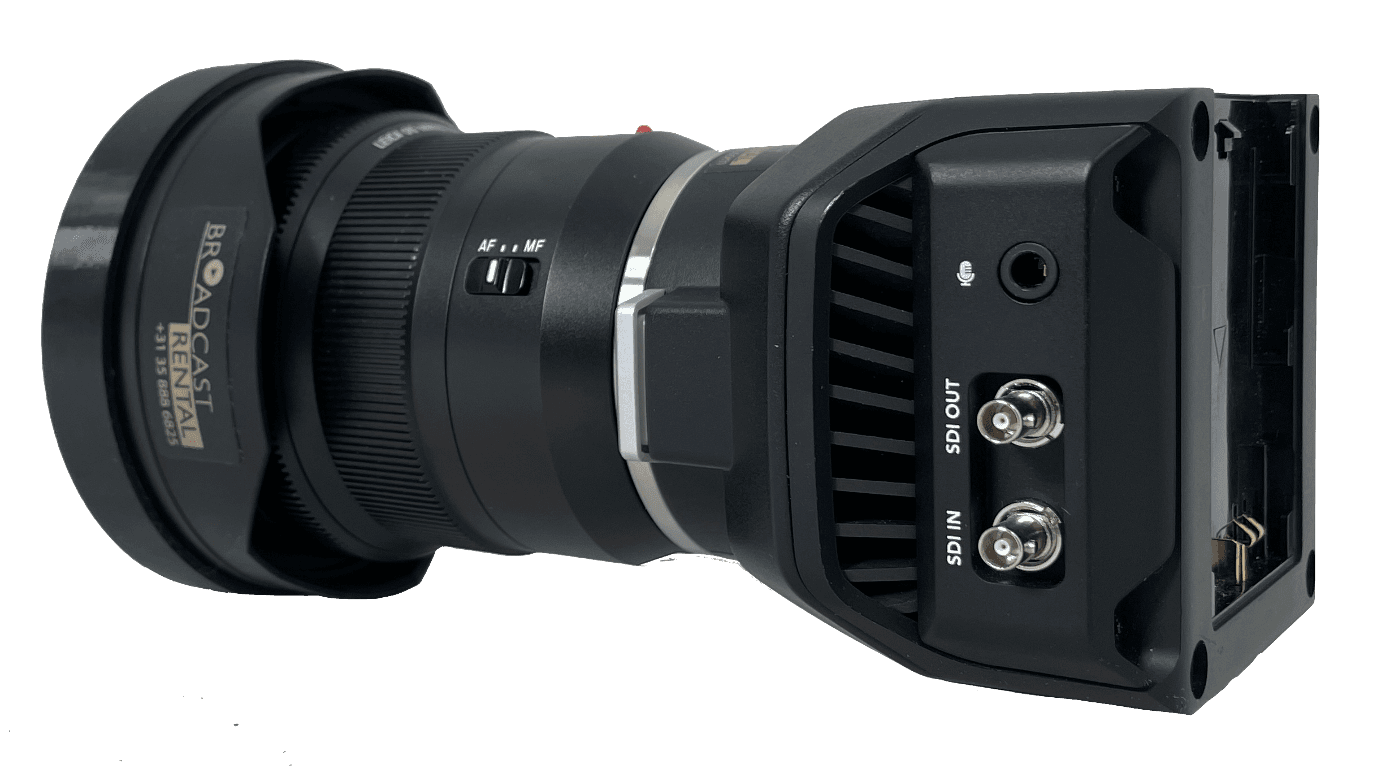 BM Micro Studio Camera 4K G2 + Panasonic Lumix 8-18mm F2.8-4.0 lens