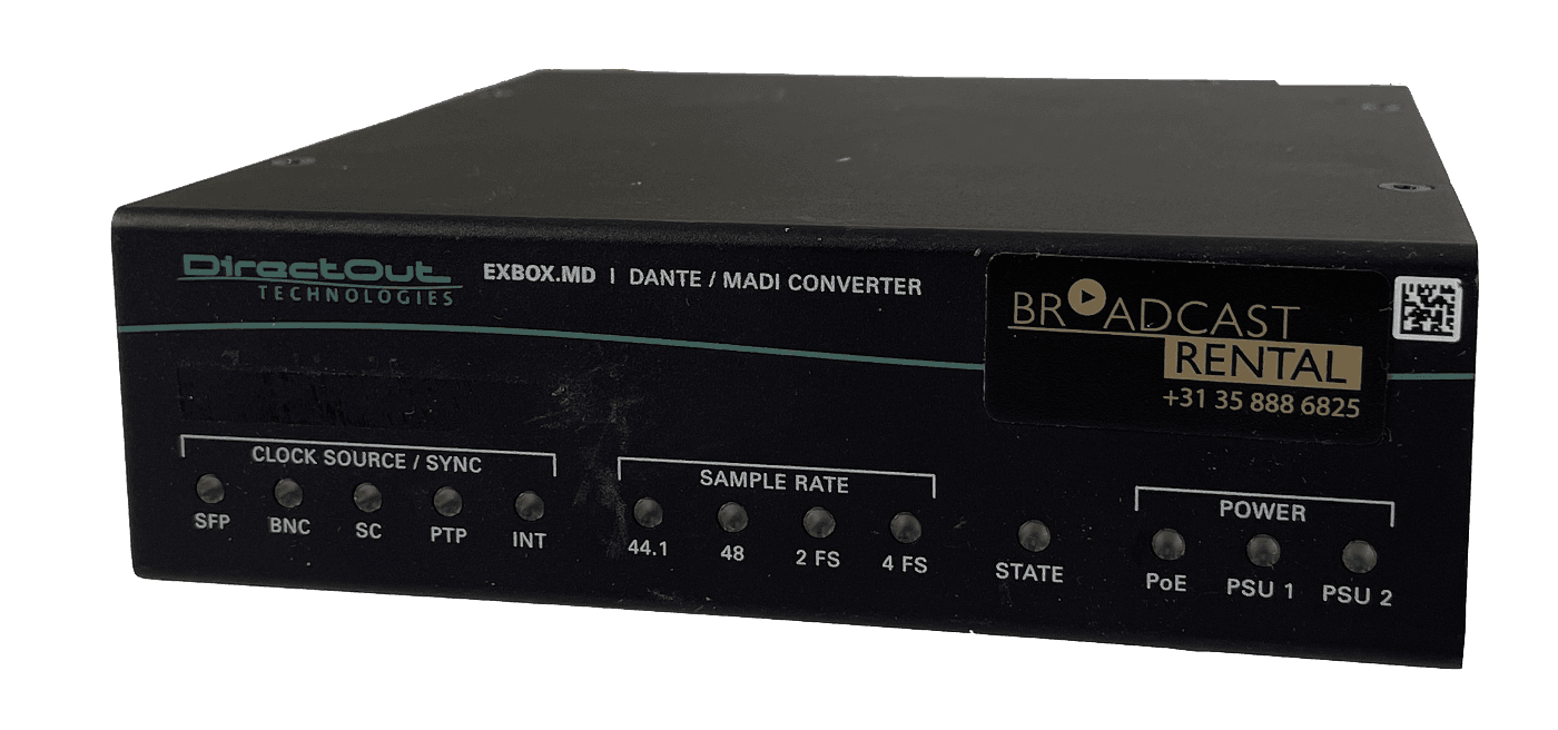 DirectOut ExBox.MD MADI to Dante converter